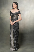 BLACK FUSON GOWN