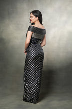 BLACK FUSON GOWN