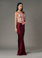 Ruby Blush Saree