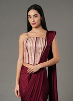 Ruby Blush Saree