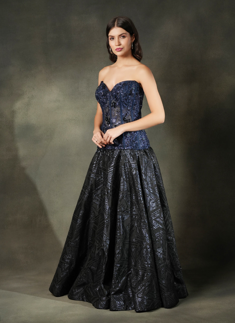 Midnight Symphony Gown
