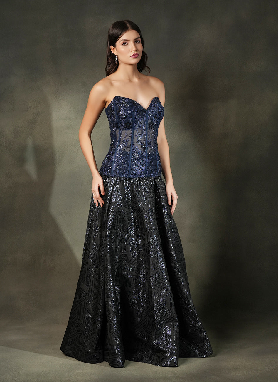 Midnight Symphony Gown
