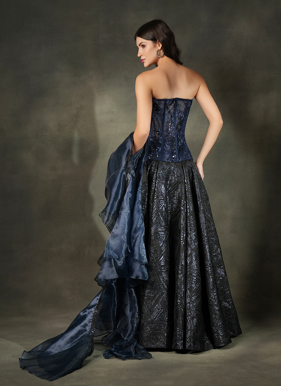 Midnight Symphony Gown