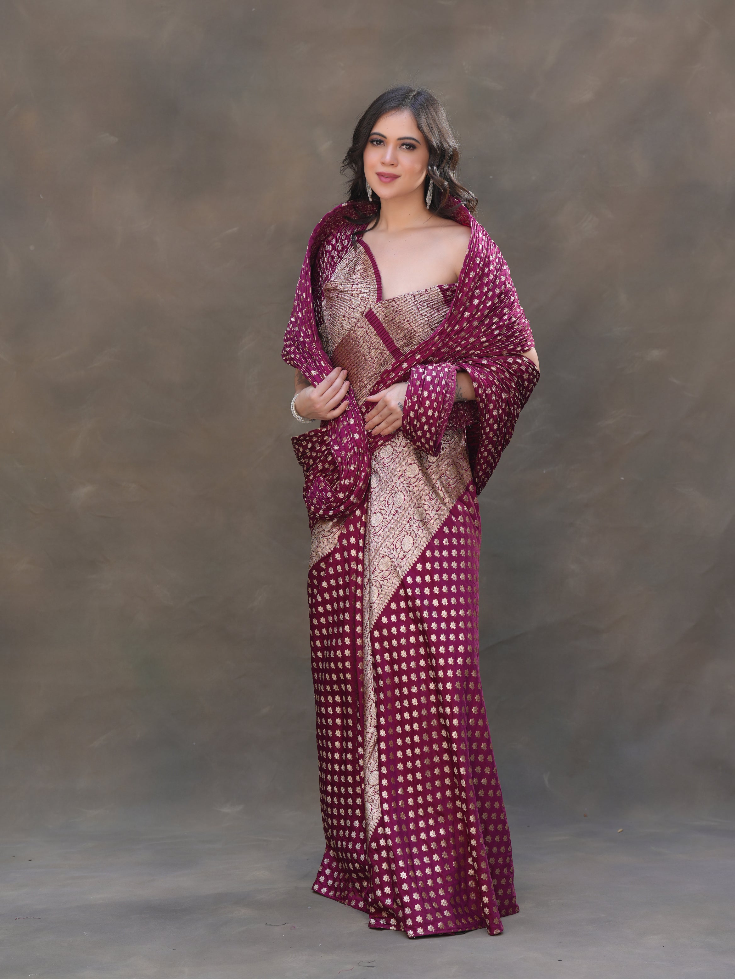 Royal Draped Heritage Gown