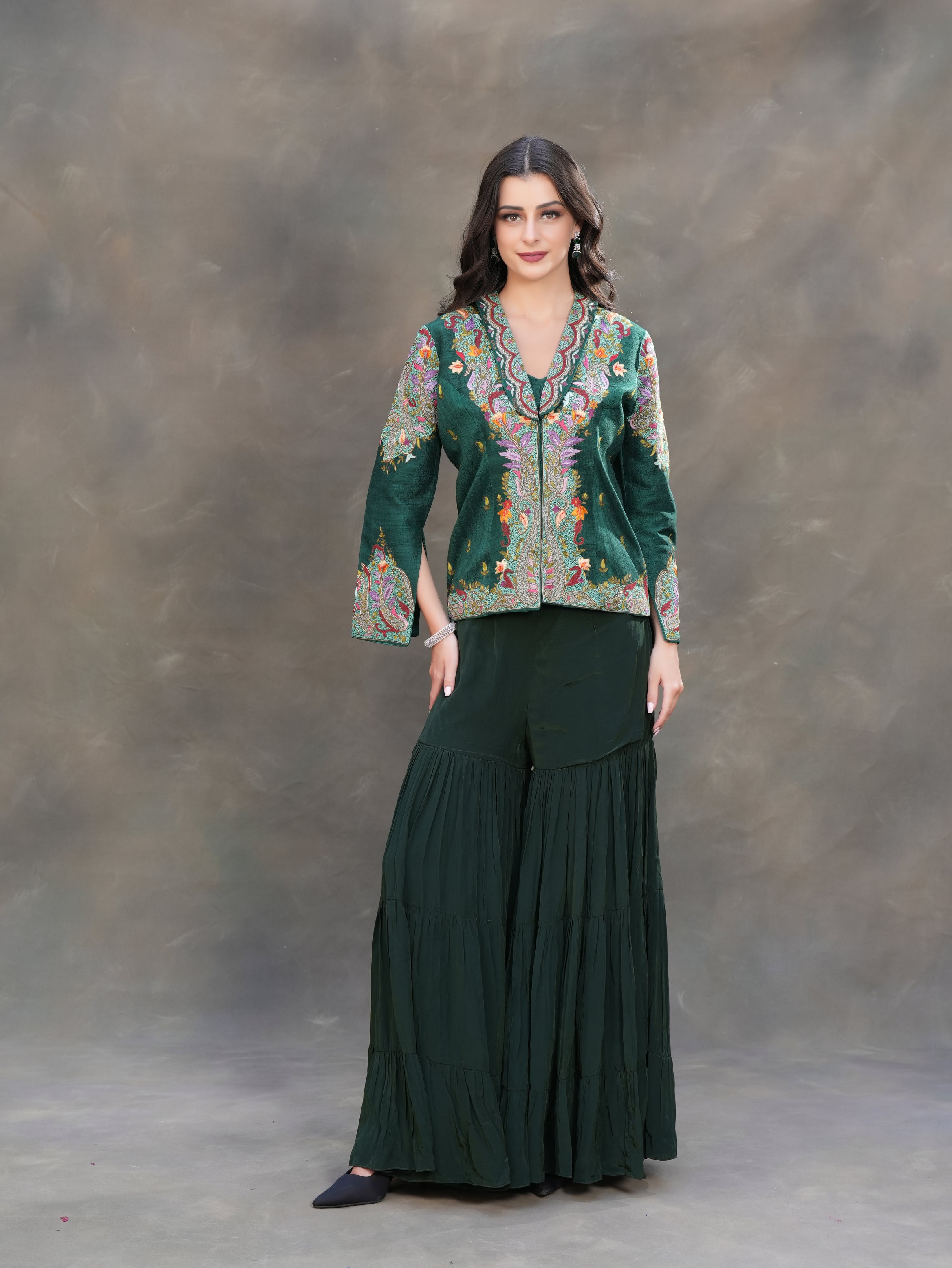 The Firdaus Short-Jacket Set