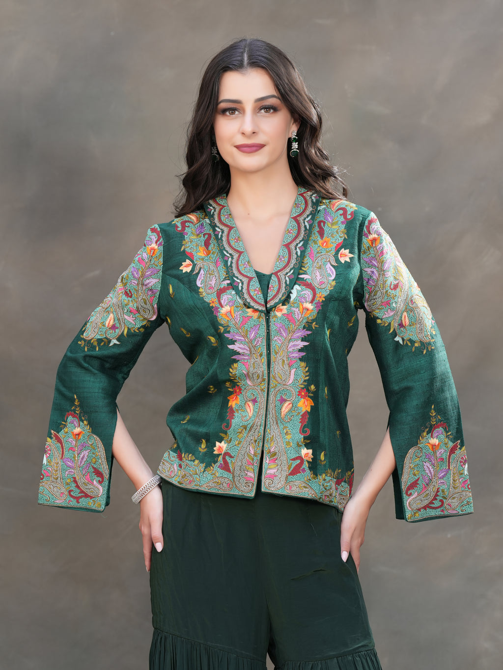 The Firdaus Short-Jacket Set