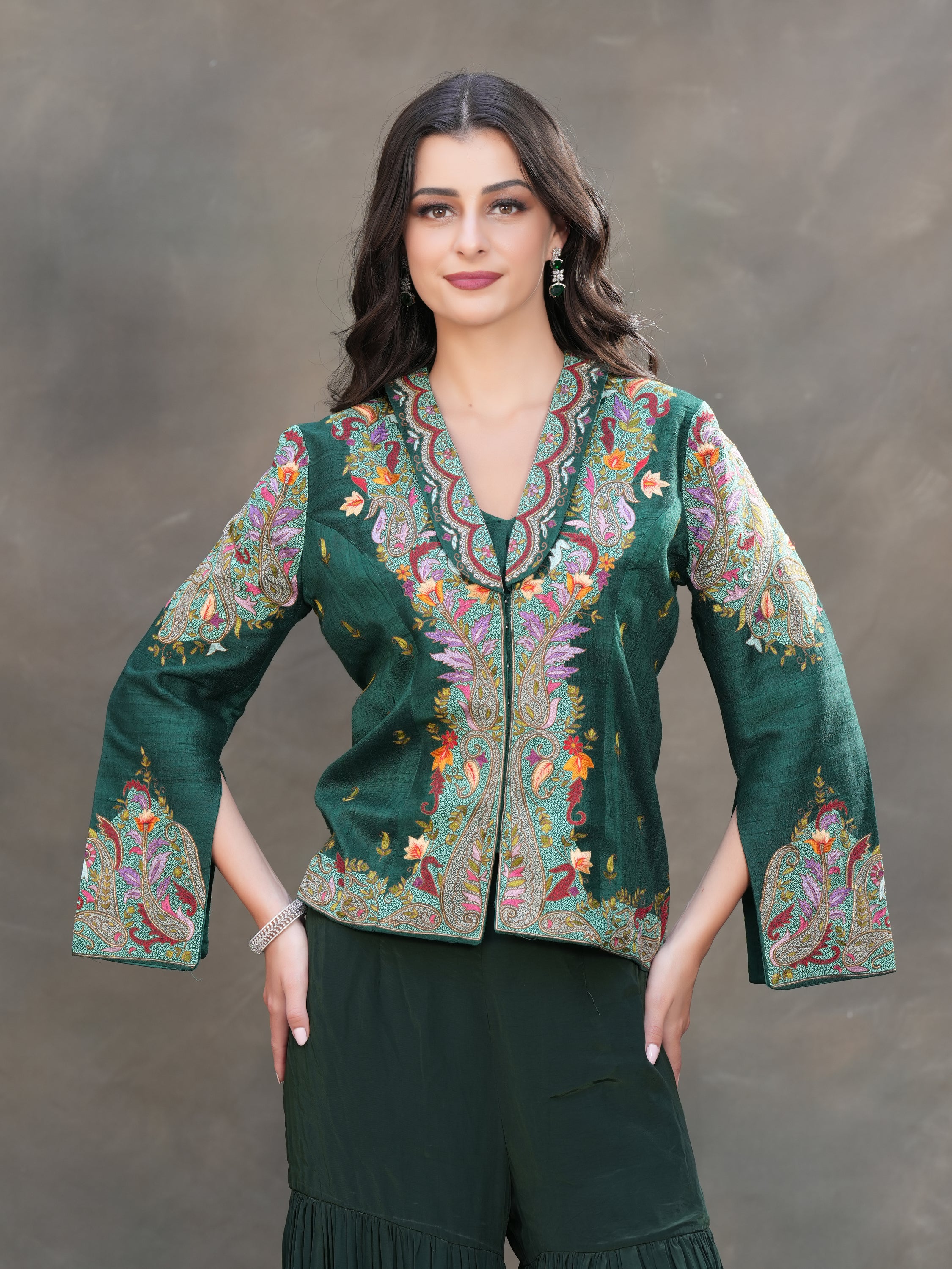 The Firdaus Short-Jacket Set
