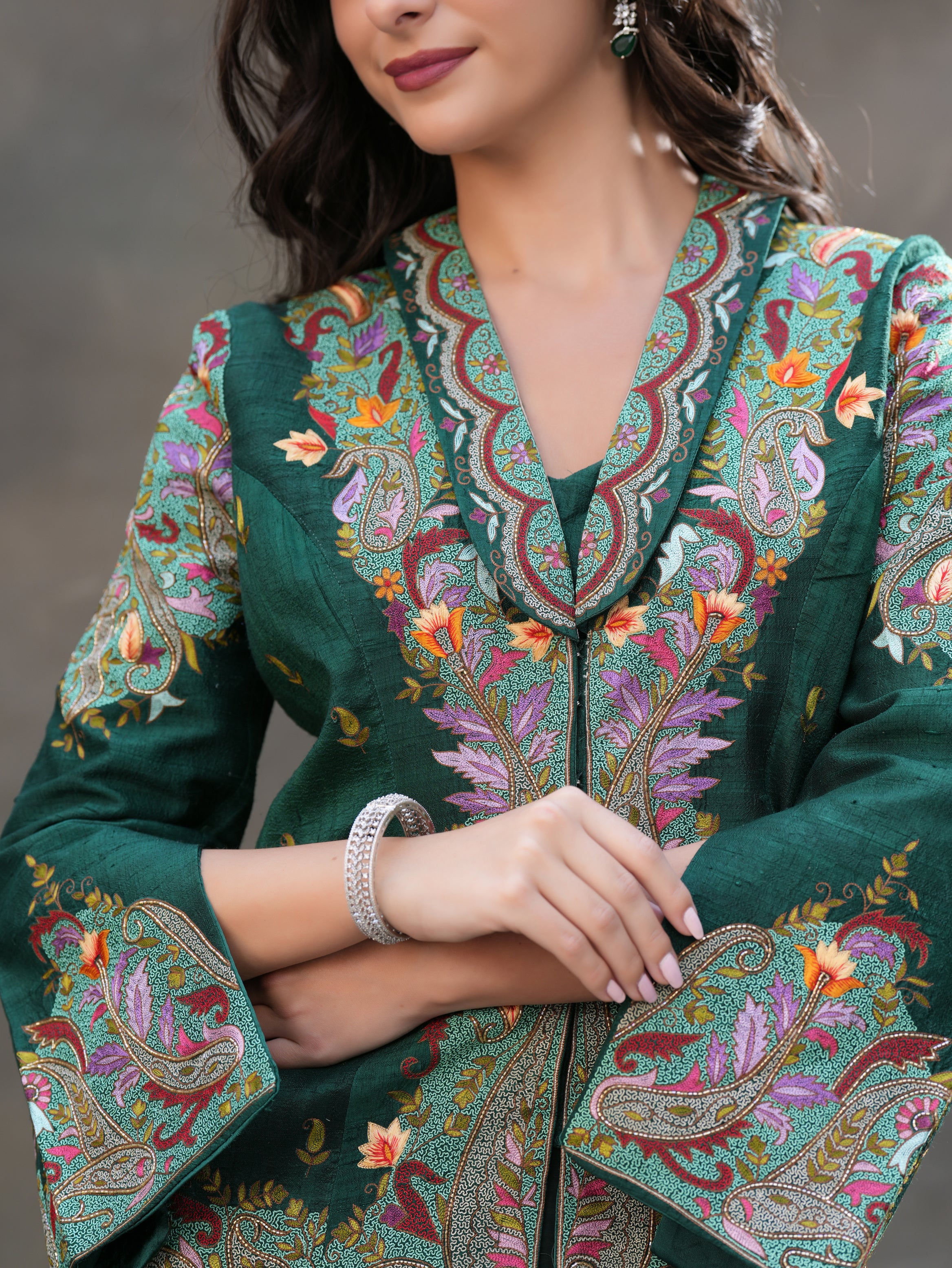The Firdaus Short-Jacket Set