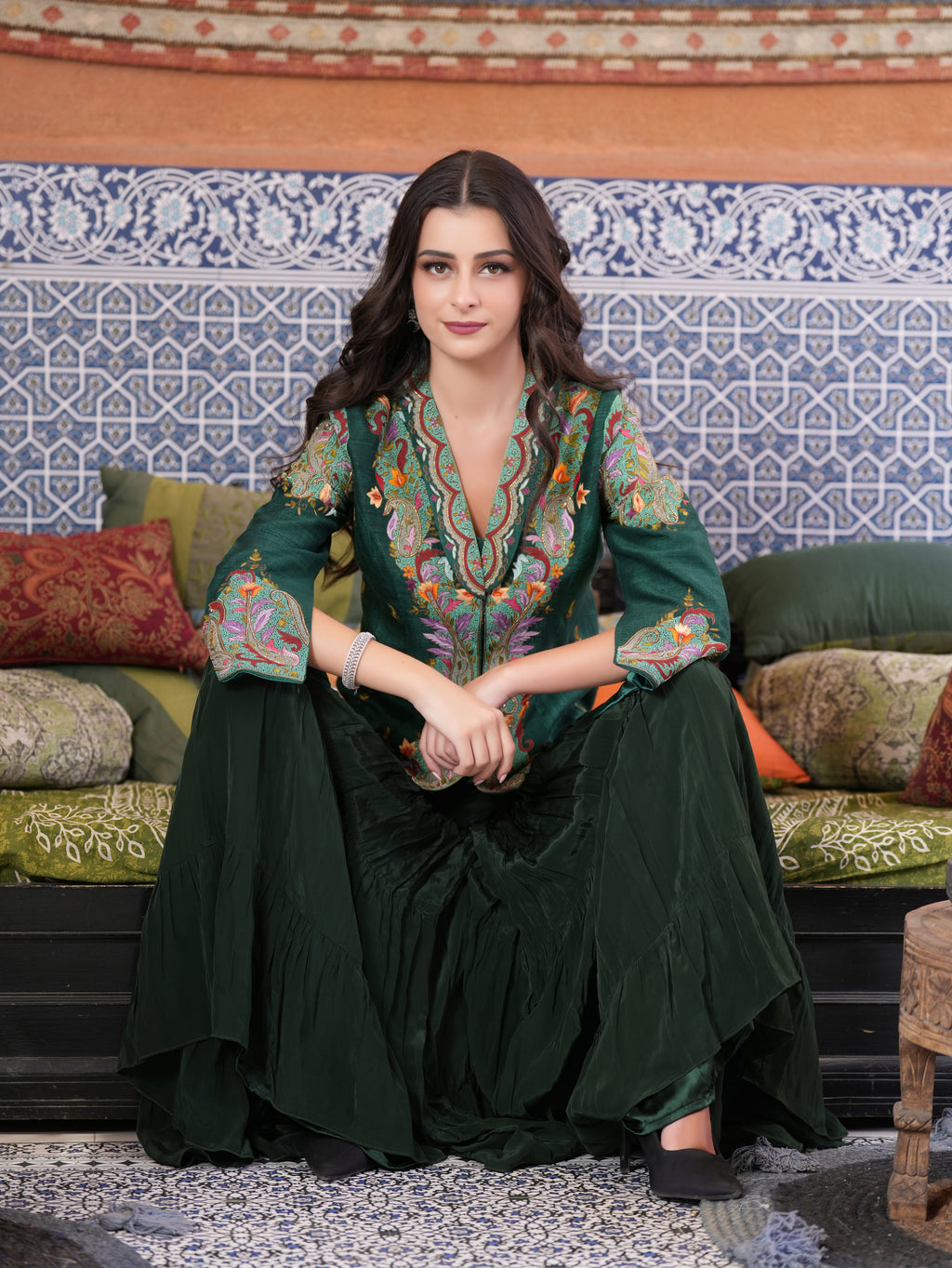 The Firdaus Short-Jacket Set