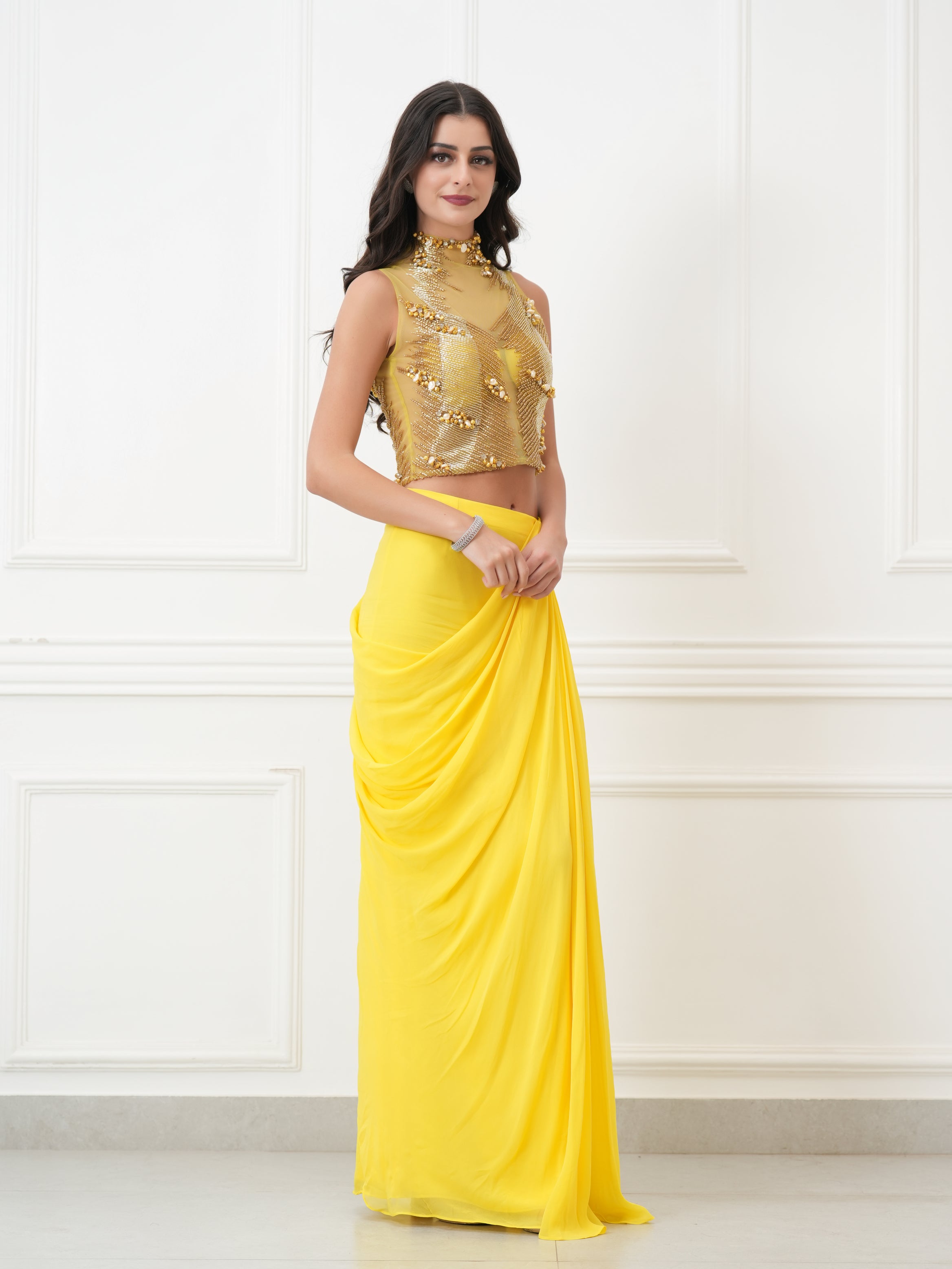 Zivara Gold Drape
