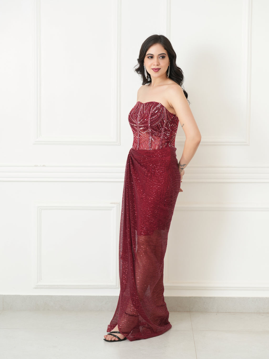 Scarlet ruby gown