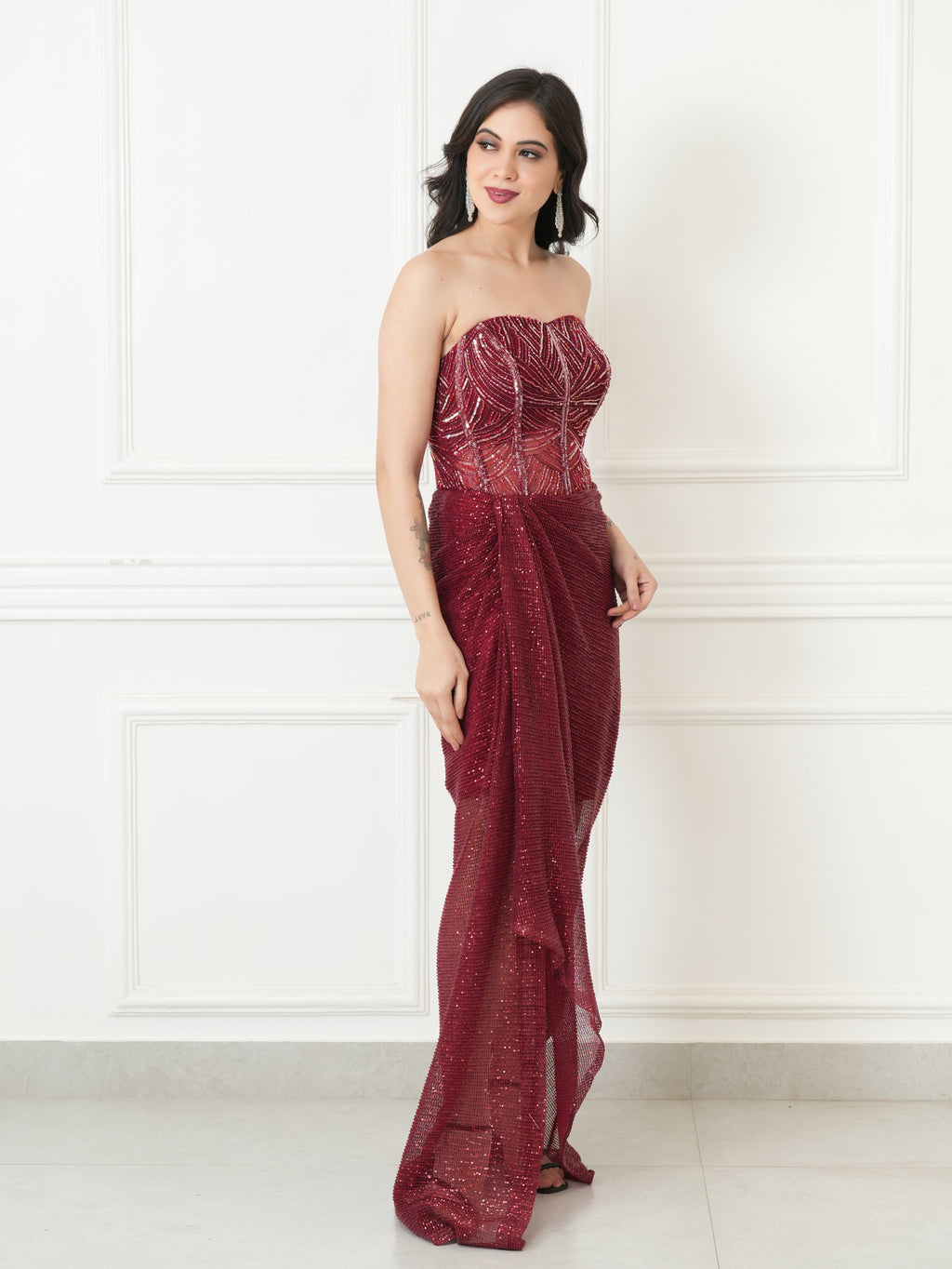 Scarlet ruby gown
