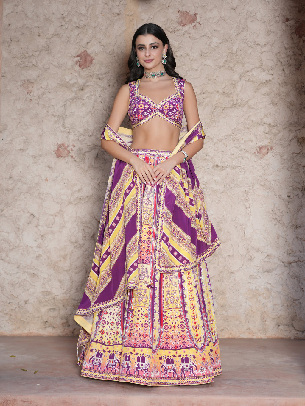 Royal Rajasthani Heritage Lehenga Set