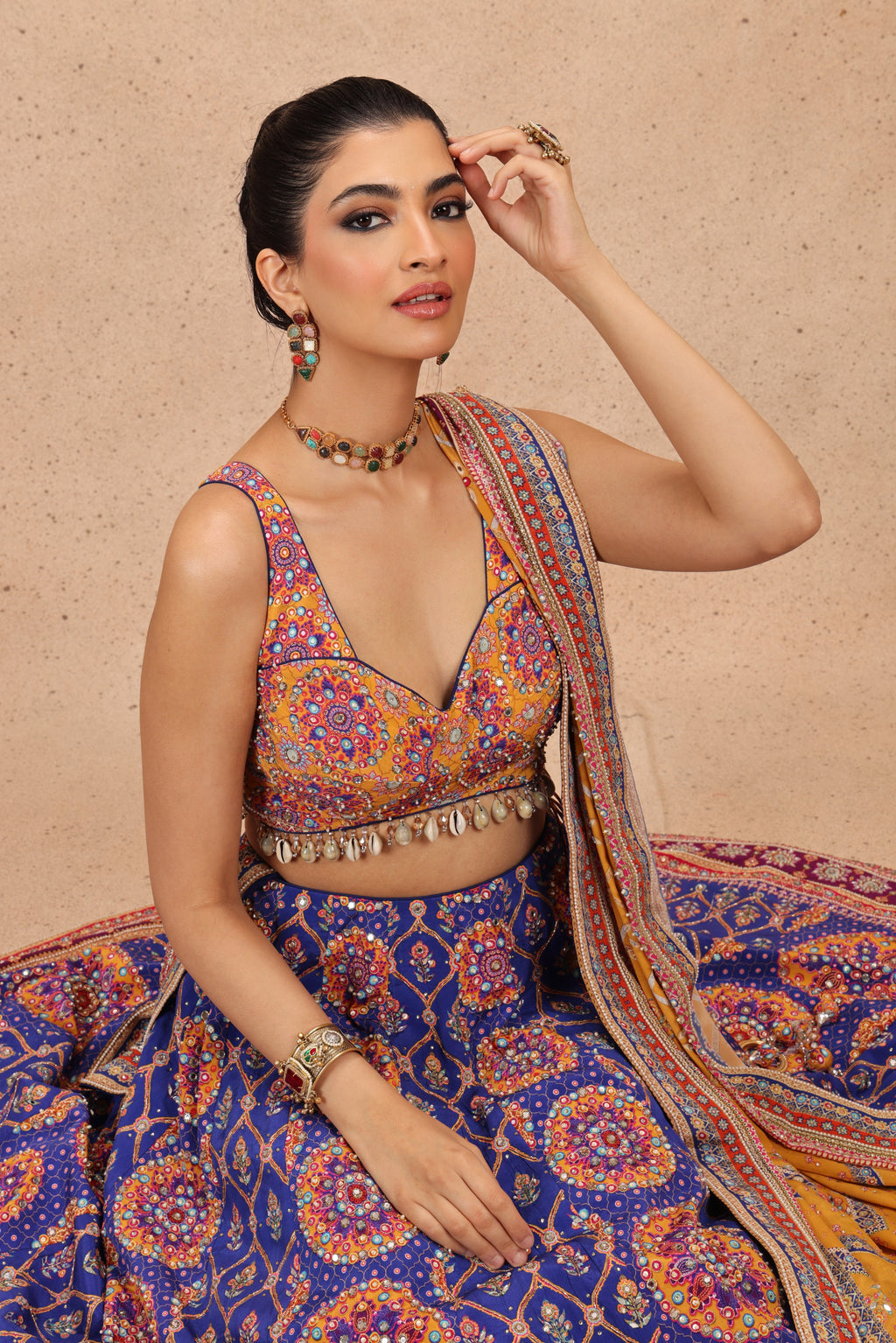 The Royal Mosaic Lehenga