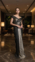 BLACK FUSON GOWN