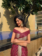 MULBERRY WINE FUSION GOWN