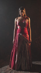Aurelia zari cascade gown
