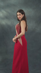 Midnight Drape Gown