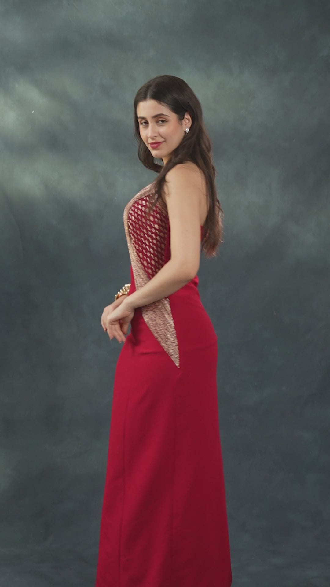 Midnight Drape Gown