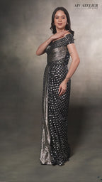 BLACK FUSON GOWN