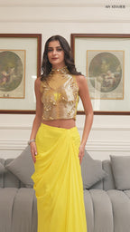 Zivara Gold Drape